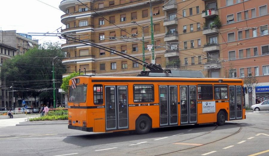 Por la ciudad tambi�n circulan algunos trolebuses